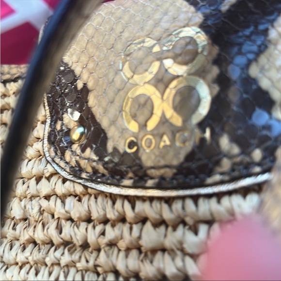 Coach Hampton Large tote straw bag - Picture 2 of 5